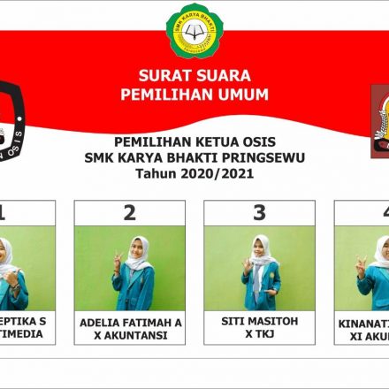 Pemilihan Ketua OSIS SMK Karya Bhakti Pringsewu 2021/2022